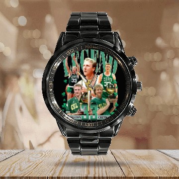 Discover Larry Bird Calendar Steel Band Watch, Sport Team Champs 2023 Gift