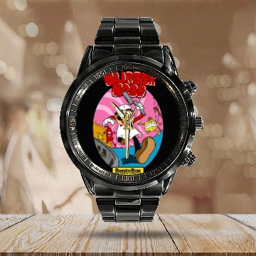 Discover Burger Boss - Bobs Burgers - Calendar Steel Band Watch