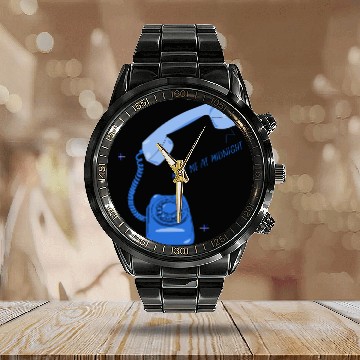 Discover Meet Me at Midnight Zip Calendar Steel Band Watch