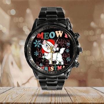 Discover Disney Aristocats Santa Marie Christmas Lights Calendar Steel Band Watch
