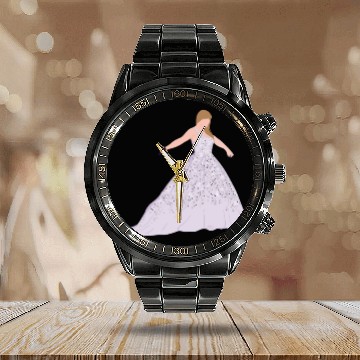 Discover Eras tour enchanted Calendar Steel Band Watch