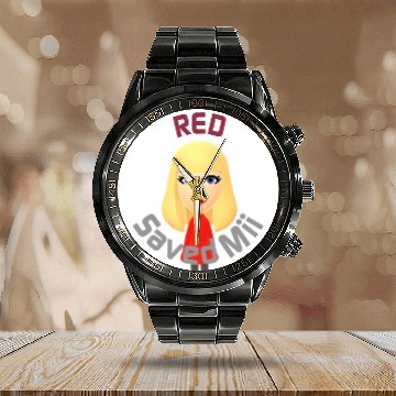 Discover Tayl0r Swift - Red Saved Mii Calendar Steel Band Watch