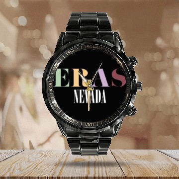 Discover Eras Tour Nevada Calendar Steel Band Watch