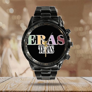 Discover Eras Tour Texas Calendar Steel Band Watch