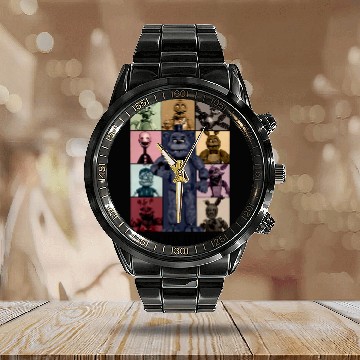 Discover Five Nights At Freddys Eras Tour Calendar Steel Band Watch