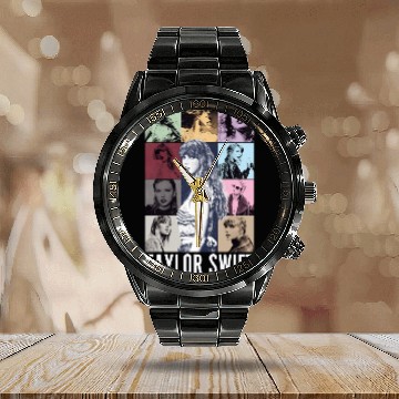 Discover TaylorSwift 1989 Eras Tour Calendar Steel Band Watch