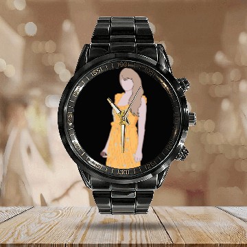 Discover Evermore TaylorSwift Eras Tour Calendar Steel Band Watch