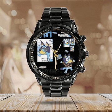Discover BlueyDad 1989 T Eras Tour classique Calendar Steel Band Watch