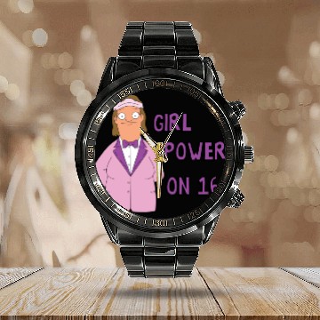Discover Nat - Bobs Burgers Calendar Steel Band Watch