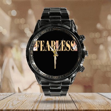 Discover Fearless eras tour art Calendar Steel Band Watch
