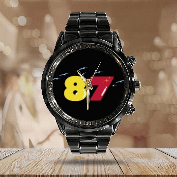 Discover Travis Kelce 87 taylorr Swift Hawaiians Calendar Steel Band Watch