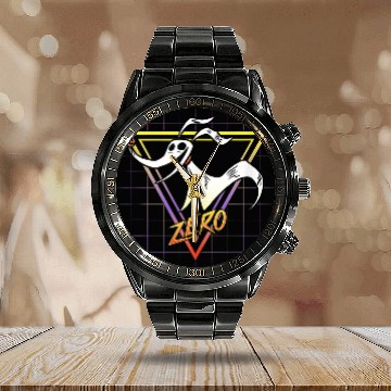 Discover disneys Nightmare Before Christmas Zero Retro 90s Hawaiians Calendar Steel Band Watch