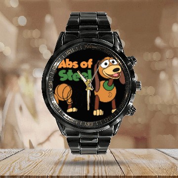 Discover Abs Of Steel Slinky Dog Hawaiians Calendar Steel Band Watch