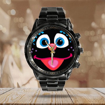 Discover Street Abby Cadabby Face Calendar Steel Band Watch