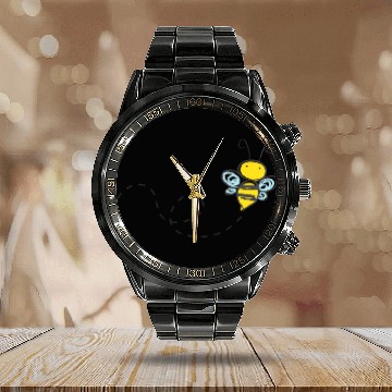 Discover Bumble Bee Calendar Steel Band Watch