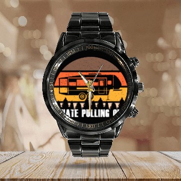 Discover I Hate Pulling Out Vintage Calendar Steel Band Watch Sunset Van RV Trailer