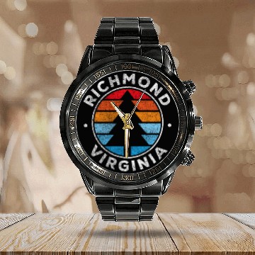 Discover Richmond Virginia Calendar Steel Band Watch