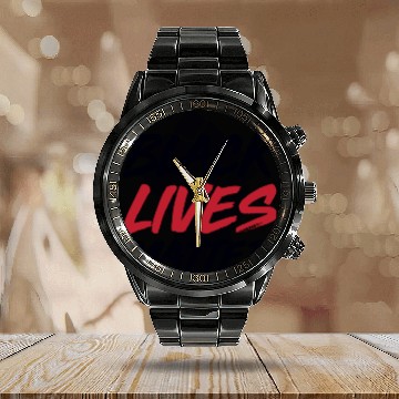 Discover Black lives count the same way Calendar Steel Band Watch