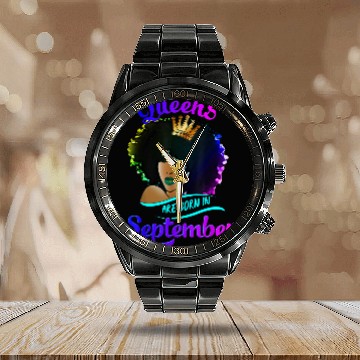 Discover Queens Born September Virgo Libra Birthday Calendar Steel Band Watch