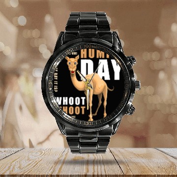 Discover Hump Day Calendar Steel Band Watch Guess What Day It Is - Camel! Calendar Steel Band Watch