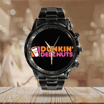 Discover Dunkin Deeznuts Calendar Steel Band Watch