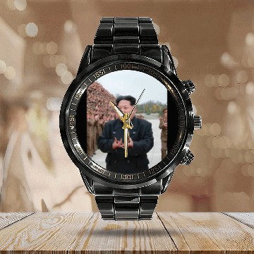 Discover Kim Jong Un Blood Calendar Steel Band Watch