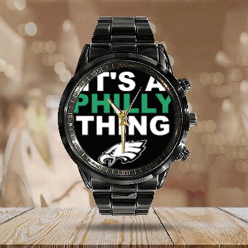 Discover It's A Philly Thing- Calendar Steel Band Watch