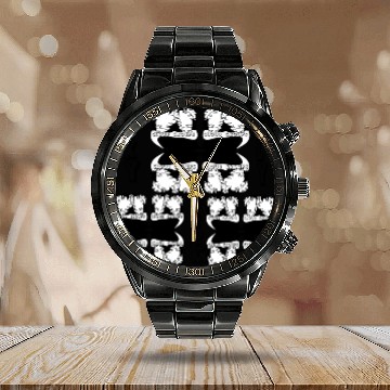 Discover cloud group Calendar Steel Band Watch