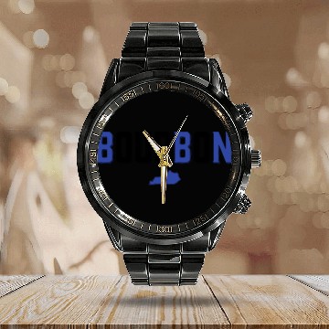 Discover Kentucky Bourbon BBN Calendar Steel Band Watch