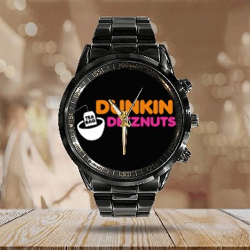 Discover Dunkin Deez Nuts Calendar Steel Band Watch
