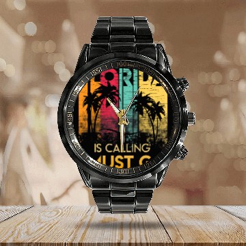 Discover Florida Strong Men's Calendar Steel Band Watch Florida Is Calling I Must Go