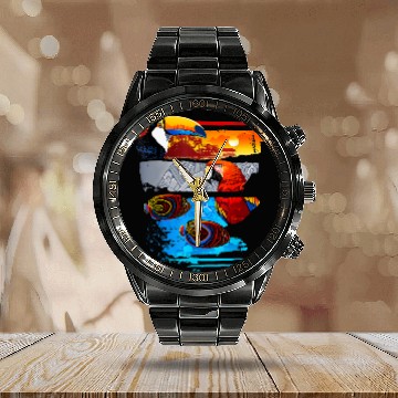 Discover Honduras Tropical Calendar Steel Band Watch
