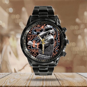 Discover Jordan 5 DJ Khaled Crimson Bliss Unisex Calendar Steel Band Watch