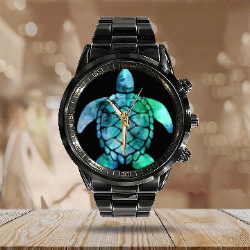 Discover Save The Turtles Sea Turtle Gifts Ocean Animals Sea Turtle Calendar Steel Band Watch