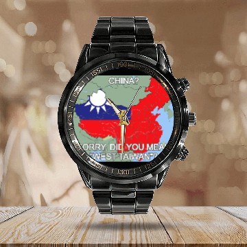 Discover West Taiwan Calendar Steel Band Watch Taiwan Map West Taiwan Calendar Steel Band Watch