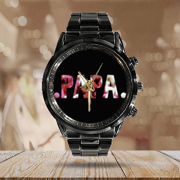 Discover Dad 4 Calendar Steel Band Watch