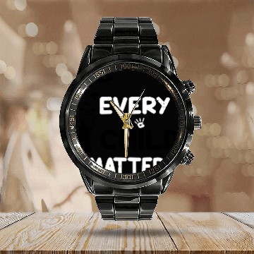 Discover Every Child Matters Indigenous Calendar Steel Band Watch