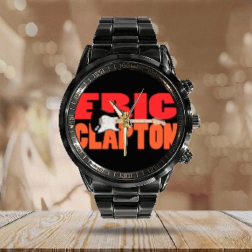 Discover Eric Clapton Calendar Steel Band Watch