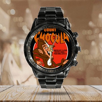 Discover Count Chocula - Cereal - Calendar Steel Band Watch