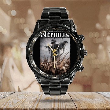 Discover FIELDS OF THE NEPHILIM Calendar Steel Band Watch