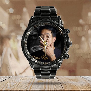 Discover Kill Tony regular _amp_amp_ Comedy Icon - Hans Kim Calendar Steel Band Watch