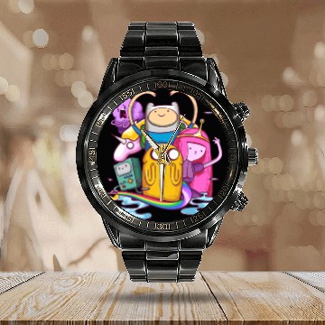 Discover Adventure Time Calendar Steel Band Watch
