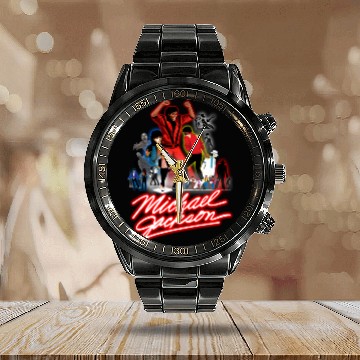 Discover Michael Jackson Legacy - Michael Jackson - Calendar Steel Band Watch