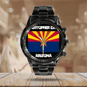 Discover Christopher Creek, Arizonna Calendar Steel Band Watch
