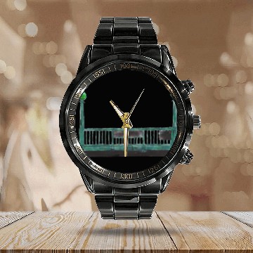 Discover Subway Globes Calendar Steel Band Watch