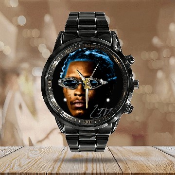 Discover YOUNG THUG Calendar Steel Band Watch,  Rap Calendar Steel Band Watch Concert Merch