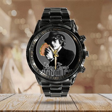 Discover Enjoy Every Sandwich ))(( Zevon Quote - Warren Zevon - Calendar Steel Band Watch