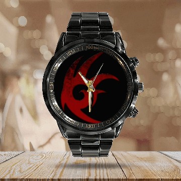 Discover shadow the hedgehog logo by roosterteethfan d45pzu Calendar Steel Band Watch