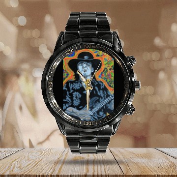 Discover SRV Voodoo - Stevie Ray Vaughan - Calendar Steel Band Watch
