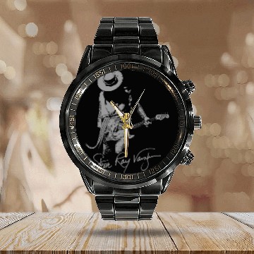 Discover STEVIE RAY VAUGHAN Calendar Steel Band Watch